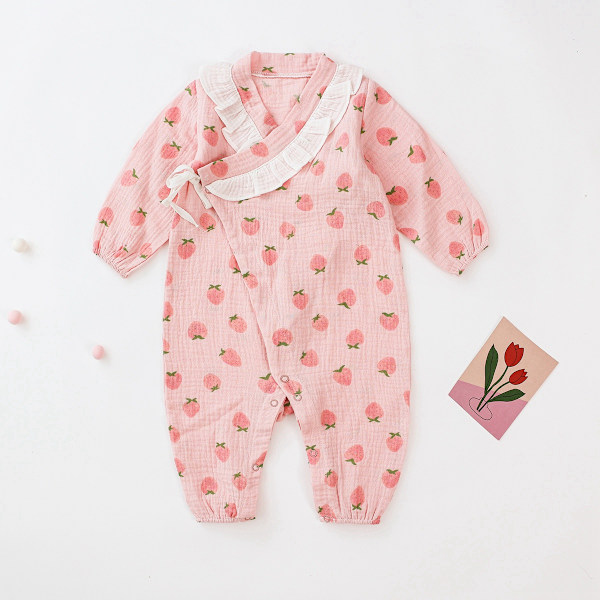 Sanlutoz Babypojkar Kläder Höst Långärmad Jumpsuit Plysch Kläder Casual Vår Spädbarn Kläder BRW1140-PK 12-18M