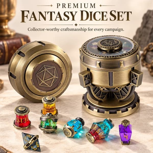 2026 Terningsæt Alchemist's Metallic Elixir D&D Terningsæt