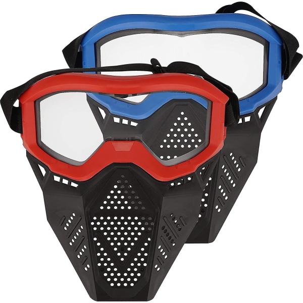 2 Pack Tactical Mask, joka on yhteensopiva Nerf Rivalin, Apollon, Zeuksen, Khaosin, Atlasin, Artemis Blasters Rival Maskin kanssa