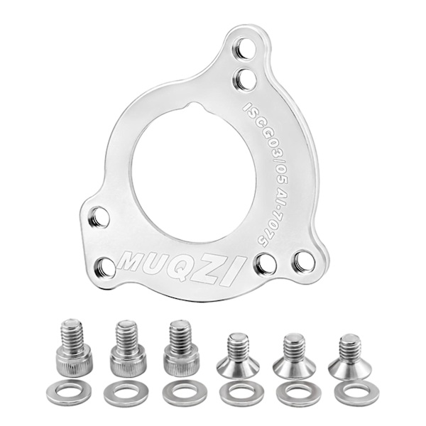 Cykel vevlageradapter Iscg 03 05 kedjeguideadapter Steady cykeldelar Silver