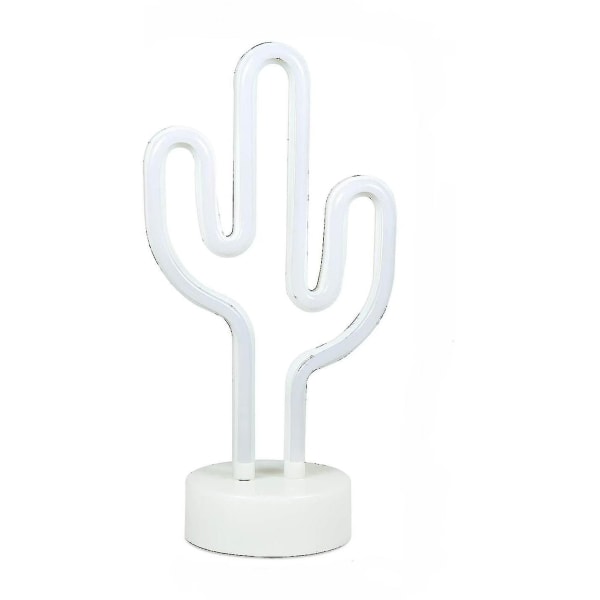 Led Cactus Neonlysskilt Neonskilt Lampe Blits Neonlys Varm Hvit Dekor