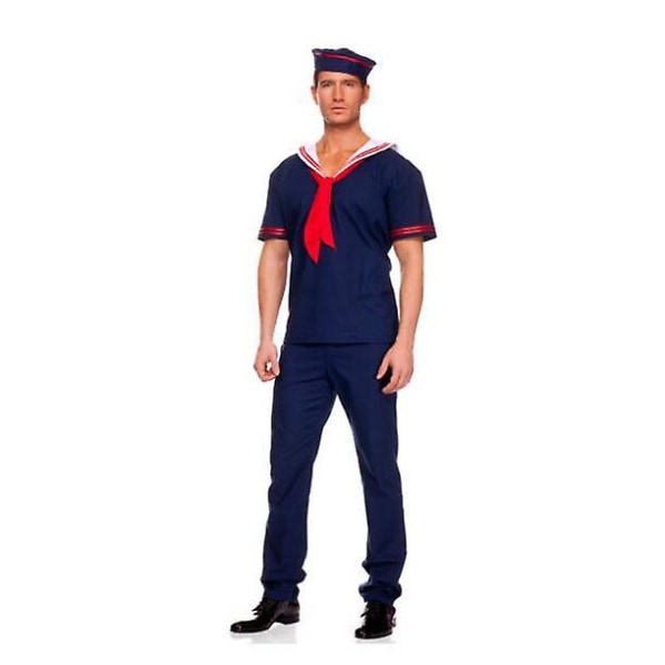 Sailor Marine Military Seaman Uniform herrekostyme M