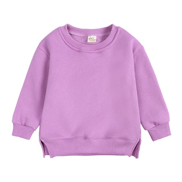 Vinter børnetrøje solid fleece sweatshirt smådrenge tøj sportjakke børnefrakke tracksuit 7 EU: 9-12m