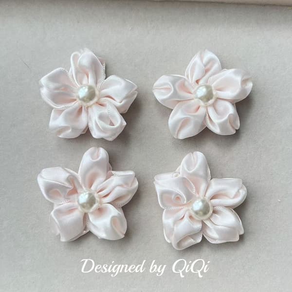 Søt kirsebærblomst perle hårnål sideklips tilbehør DIY tilbehør vesker, sko og sokker