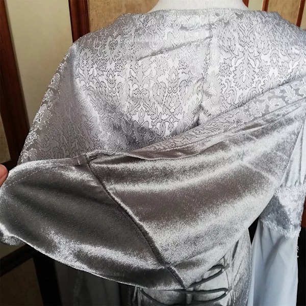 Goottilainen Huppupuku Morsiuspuku Cosplay Halloween Gris L