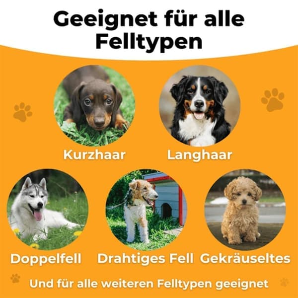 Dobbeltsidet Underuldskam til Hund & Kat - 15 cm - Genanvendelig - Til Langt/Kort Hår