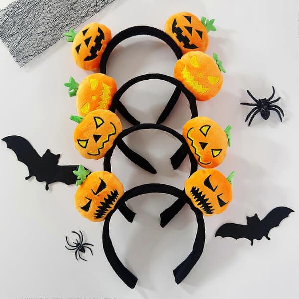 Halloween Hårbøyle – Broderte Spøkelsesdetaljer – for Festlig Moro B
