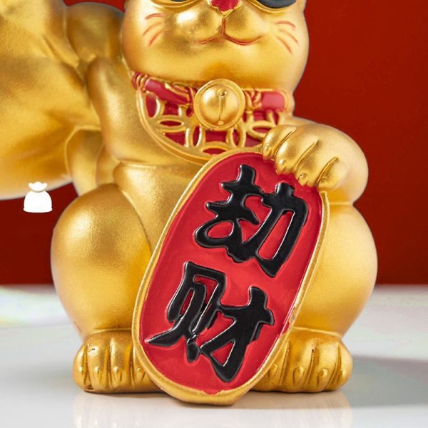 Big Arm Lucky Cat Muscle Figurine Office Hem Vardagsrum Dekoration Till Fortune Wealth