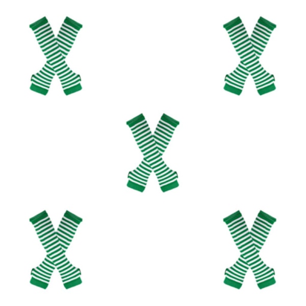 1/2/3/5 Polven yläpuoliset sukat paksuille reisille Helppokäyttöiset ja tekevät vihreän ja valkoisen green and white 5Set
