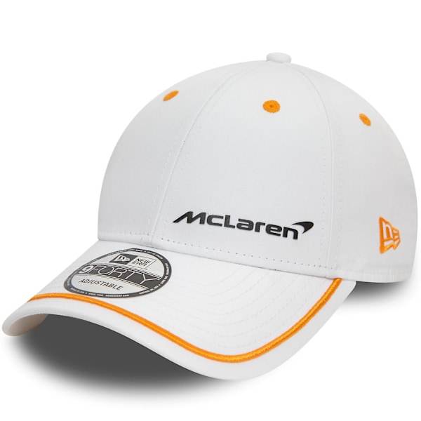 Mens McLaren Automotive Contrast Piping 9FORTY Adjustable Cap - White One Size