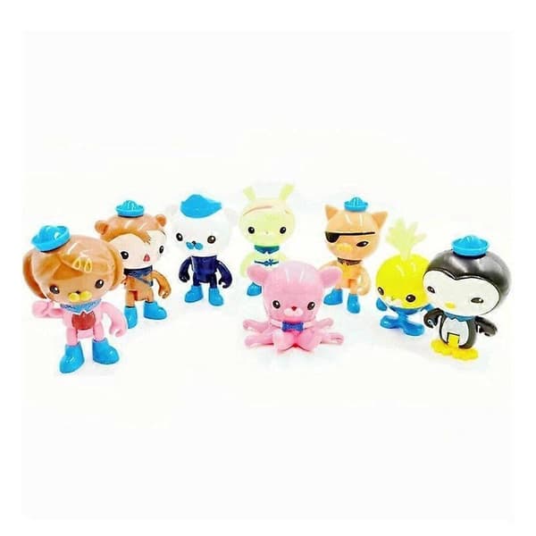 8 kpl Octonauts-toimintahahmo nukke lelu Barnacles Peso Kwazii Crew Pack