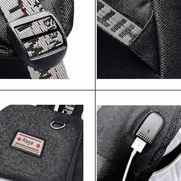 Skolryggsäck Flickor Skolväska Pojkar Skolväska Med Ergonomisk Design Ryggsäck Campus Ryggsäck Nylon Vattentät