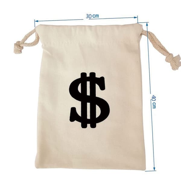 Halloween Tyvesæt Pengepose Hue Handsker Maske One Size Tyv 6-dele (med Dollar)