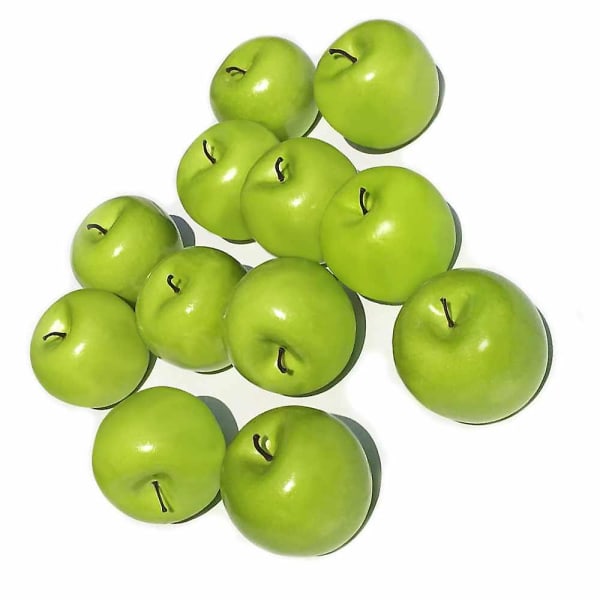 Keinotekoiset vihreät omenat 12 kpl
