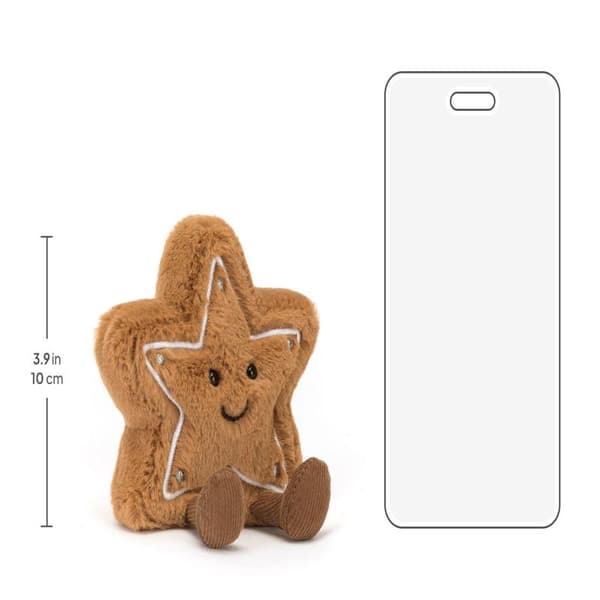 Jellycat 14cm Amuseables Stjernekage blødt legetøj