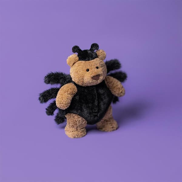 Jellycat 26 cm Bartholomew Bear Spider blødt legetøj