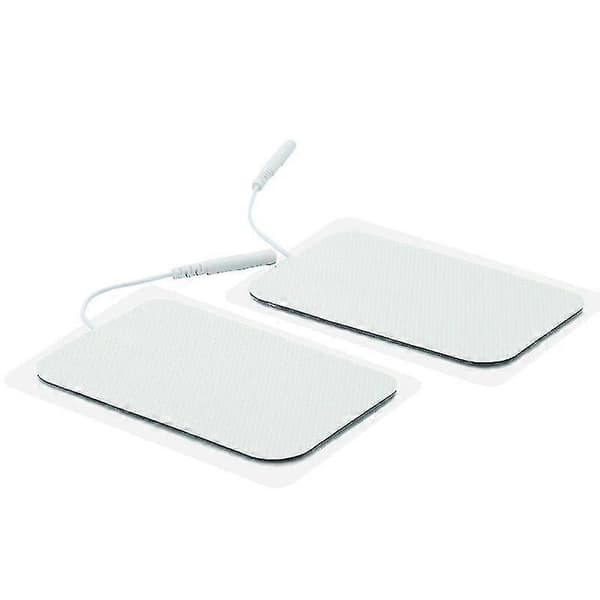 10 Store Elektrodeplader til TENS-enhed Erstatningsplader til TENS-maskine 7cm*12cm 2.0 caliber