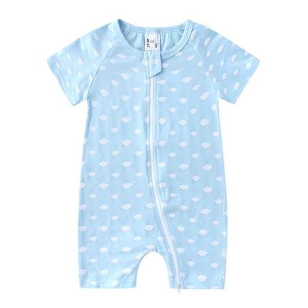 2023 Unisex Babyklær for Nyfødte - Korte Ermer, Romper, Myk Bomullsstoff, Baby-Pyjamas, Body Suit 1 2-3T