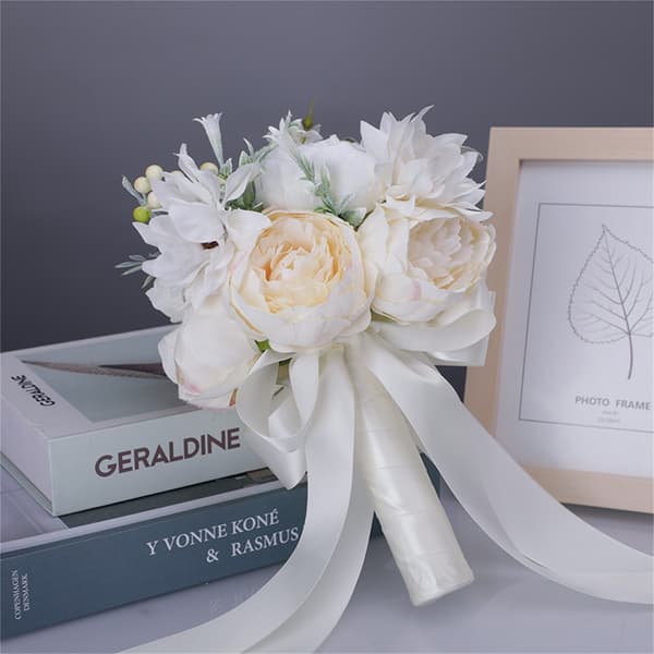 Kunstig Blomsterbuket Kunstige Silkeblomster Dekorationsmateriale