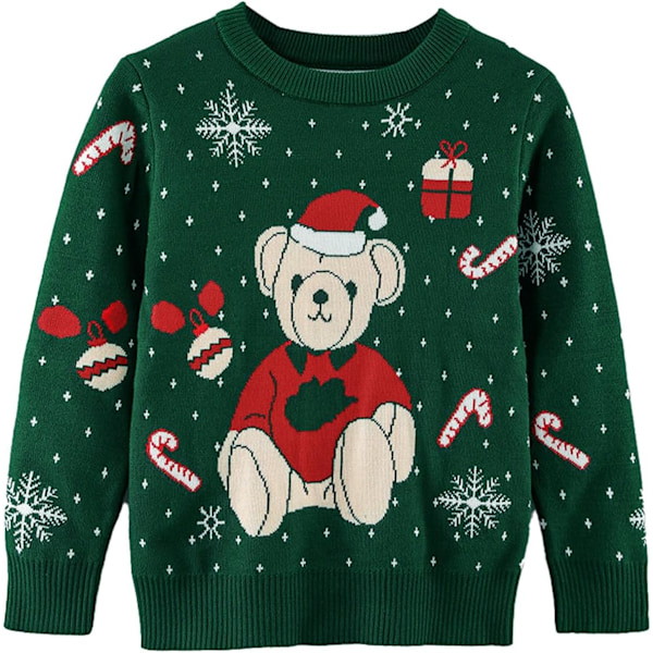 Ugly Christmas Sweater for Boys Girls Knitted Xmas Party Clothes Funny Novelty Pullover 3-7 Years