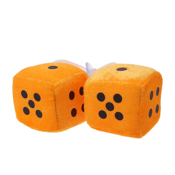 1 par Fuzzy Dice Dots Bakspejlshænger Dekoration Bilstyling Tilbehør