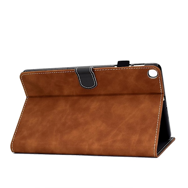 Stand Læder Kortholder Etui til Samsung Galaxy Tab S6 Lite P610/P615/S6 Lite (2022)-Brun
