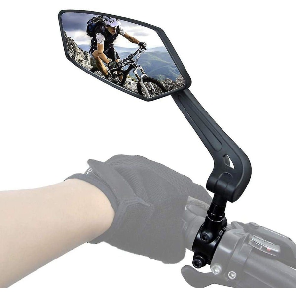 Nytt sykkelspeil Eksplosjonssikkert justerbart stort objektiv sykkel bakspeil Mtb sykkelspeil