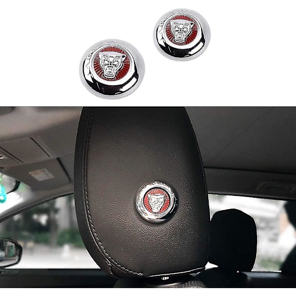 Dekorativ ram för justering av knappar på framsätet i bilen, inredningsmodifiering för Jaguar F-pace Xel Xfl Xf (2 st)(röd)