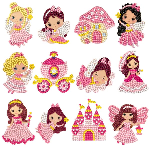 (30x40cm) 2 set diamantmålningssticker-kit för barn, smärta