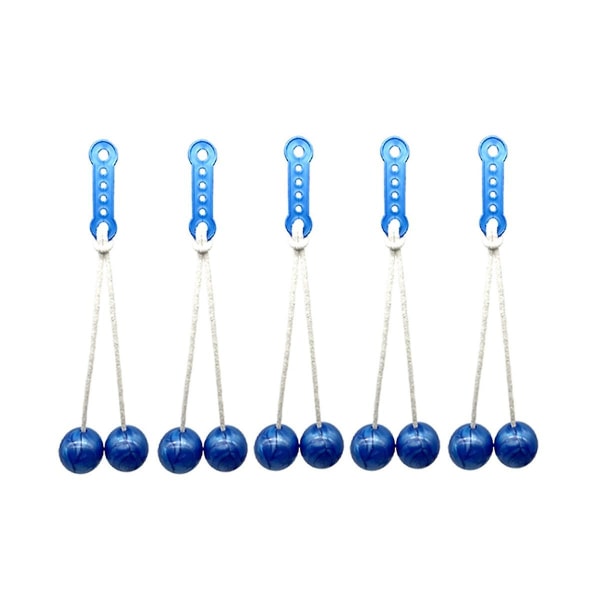 5 stk 4cm Ball Lato-lato Toy Ball Barneleker Latto Toy Ball Shake Blue
