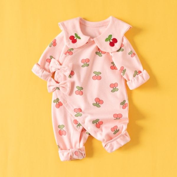 Baby Jumpsuit med Långa Ärmar, Ren Bomulls Kläder amo papi 66cm