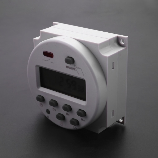 Ny LCD digital programmerbar strömbrytare med timer DC 12V 16A tidsrelä