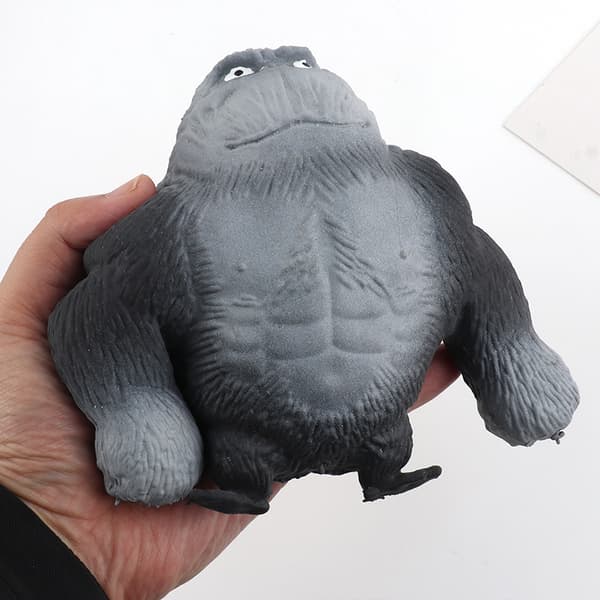 1 x TPR sort gorilla legetøj, gorilla figur gorilla kongen af