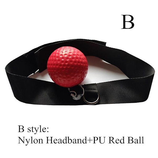 Boksning Refleks Speed Punch Ball Mma Sanda Bokser Hæve Reaktion Kraft Hånd Øje Træning Sæt Stress Boksning Træning rubber red ball