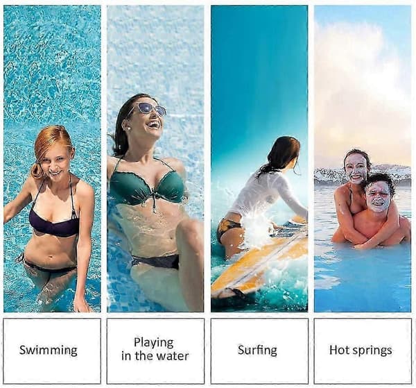 Elegant blomsterblad badehætte til kvinder - behagelig pasform til pool- og strandaktiviteter