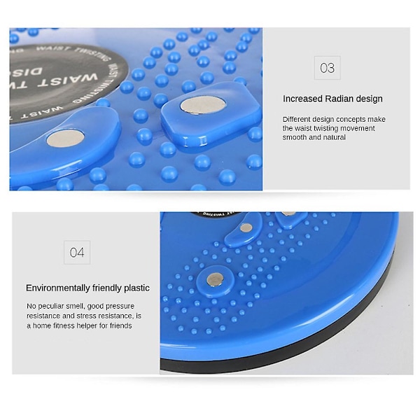 Waistwhisper - Kroppsformande midja Twist Disc Waist Whisper Exerciser Blue