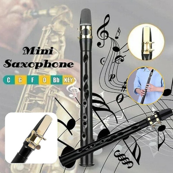 Pocket Sax Mini Bærbar Saxofon C-nøgle Lille Saxofon Med Bæretaske