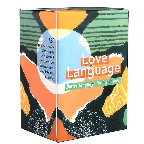 Love Language Card Game Better Language For Better Love 150 samtalestarterspørsmål for par Kortspill Full engelsk