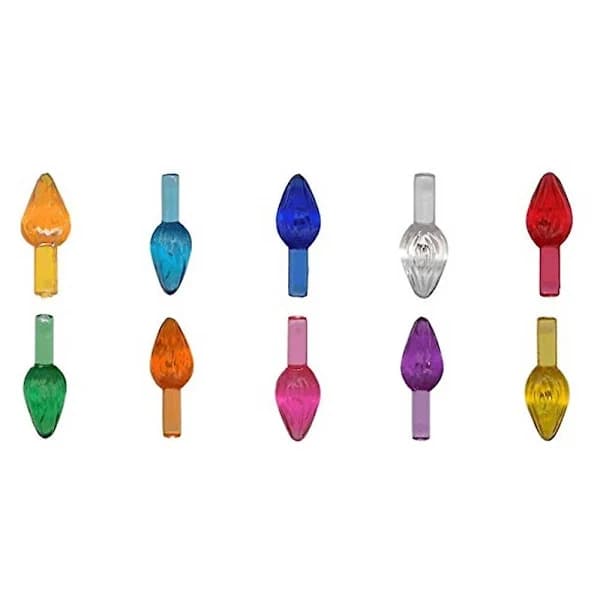 50 pcs. Replacement Bulbs for Christmas Trees, for Ceramic Christmas Trees with Flickering Lights