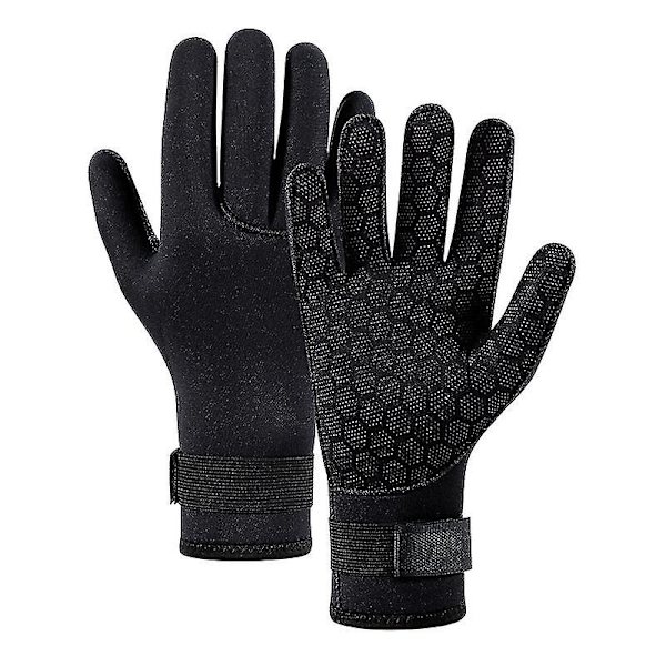 Neopren Dykking Vinter Oppvarmede Hansker Menn Kvinner Dykker Våtdrakt Snorkling Padling XL