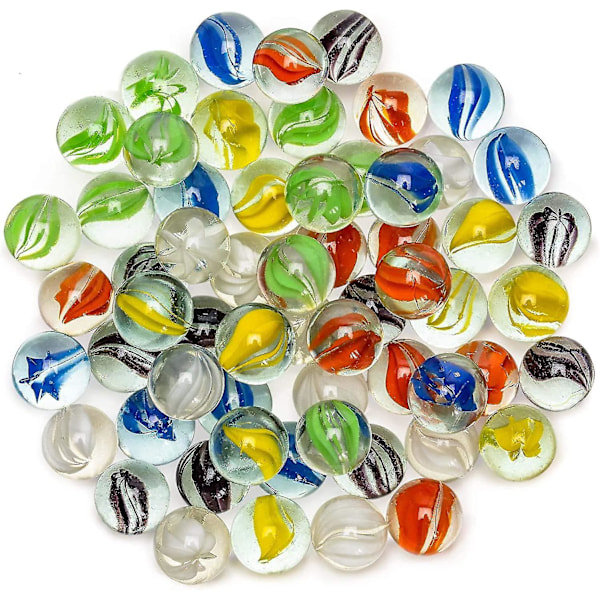 100 Stycken Traditionella Blandade Färgglada Klassiska Retro Glas Kulor Kattögon Kulor Klassiska Spelleksaker