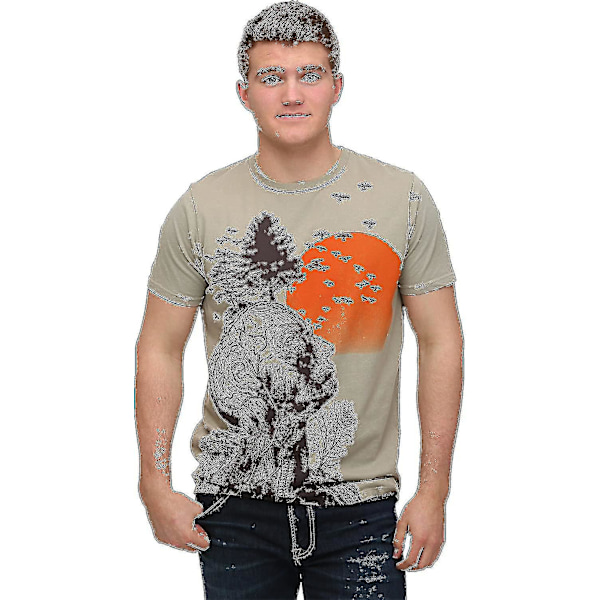 Junk Food Hangover Human Tree T-shirt (exwo)