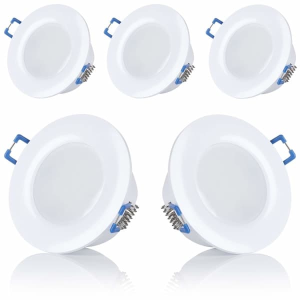 LED-upotetut kohdevalot kylpyhuoneeseen, 5 kpl