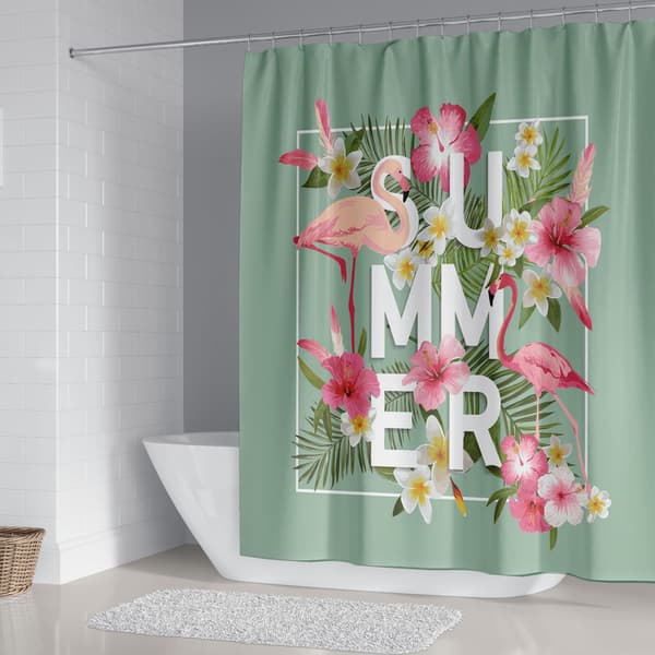 Flamingo Duschdraperi 180*180 cm, Duschdraperi