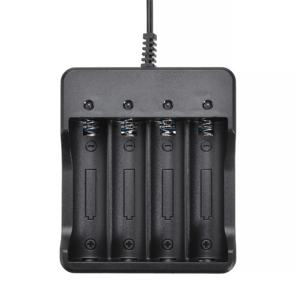 18650 Batterilader 4 pladser Oplader Lommelygte 4.2V Lithium Ba