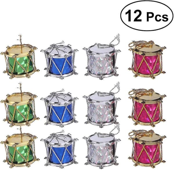 Farverig glitter minitromme