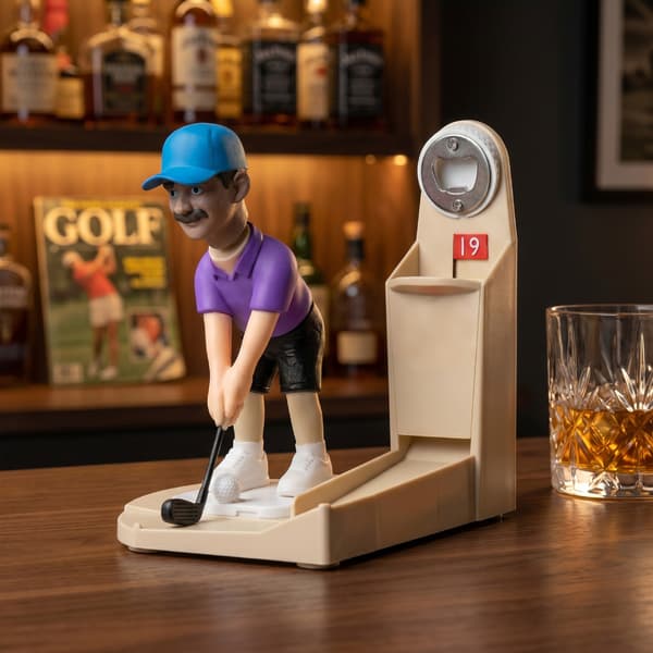 Golf-pullonavaaja, olutpullonavaaja, 3D-tulostettu lelu