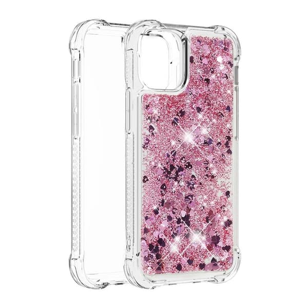 Glitter Bling TPU Case iPhone 13 Rose Gold