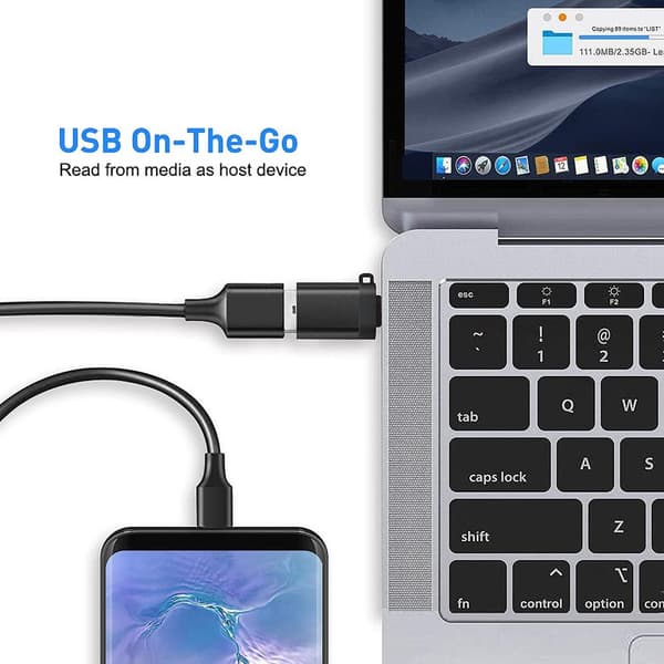 USB C til USB 3.0-adapter (3-pakning), USB-C til USB-A hunadapter OTG USB Type C-adapter Kompatibel med