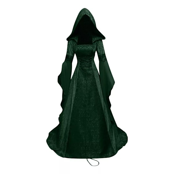 Goottilainen Huppupuku Morsiuspuku Cosplay Halloween Verde P